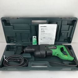 ЗЗ HITACHI 日立 130mm 100v セーバーソー 取説 ケース付 CR13VC ブラック×グリーン Bランク