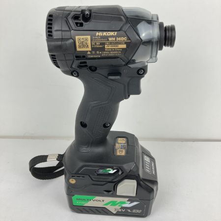 ЗЗ HiKOKI ハイコーキ 限定色 36v インパクトドライバ 充電器 バッテリー×2 ケース付 WH36DC ブラック×ゴールド
