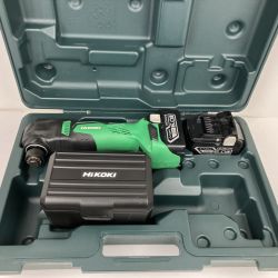 ЗЗ HiKOKI ハイコーキ 18v 充電式マルチツール バッテリー×2 ケース付 ※充電器なし CV18DBL グリーン Cランク