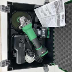 ЗЗ HiKOKI ハイコーキ 36v 125mm ディスクグラインダ バッテリーx1 充電器 ケース付 G3613DC グリーン Bランク