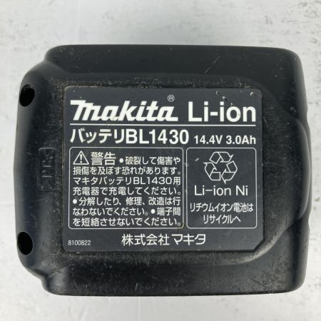ЗЗ MAKITA マキタ 14.4v 82mm 充電式カンナ バッテリーx1 替刃  ボックスレンチ 取説付 KP140D ブルー