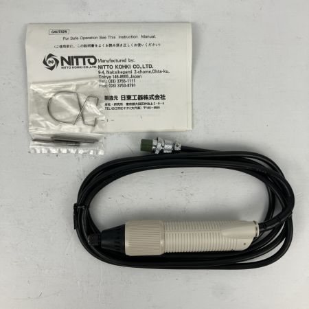 ЗЗ NITTO 電動ドライバー ビット 取説 箱付 DLV6331-CME ホワイト×ブラック