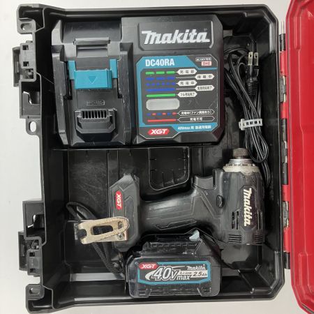 ЗЗ MAKITA マキタ 40v インパクトドライバ バッテリーx1 充電器 ケース付 TD001G ブラック
