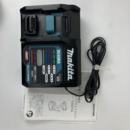 ЗЗ MAKITA マキタ 40v インパクトドライバ バッテリーx1 充電器 ケース付 TD001G ブラック