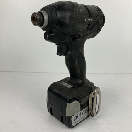 ЗЗ HITACHI 日立 14.4v インパクトドライバ バッテリーx1 充電器 ケース付 WH14DSL2 ブラック