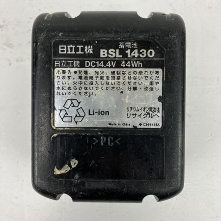 ЗЗ HITACHI 日立 14.4v インパクトドライバ バッテリーx1 充電器 ケース付 WH14DSL2 ブラック