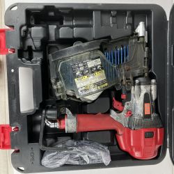 ЗЗ MAX マックス 90mm 高圧 エア釘打ち機 ケース付 HN-90N3 レッド×ブラック Cランク