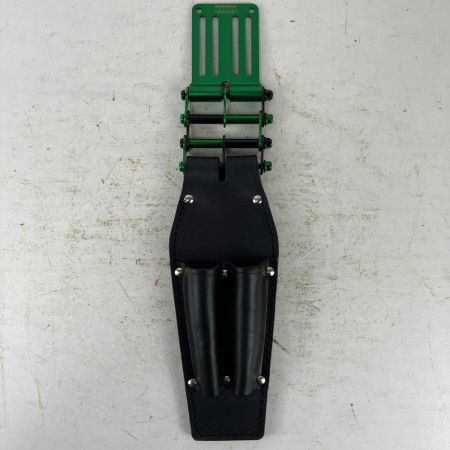 ЗЗ KNICKS ドライバーホルダー チェーン金具 アルミベルトループ付 KB-215PDX ブラック×グリーン