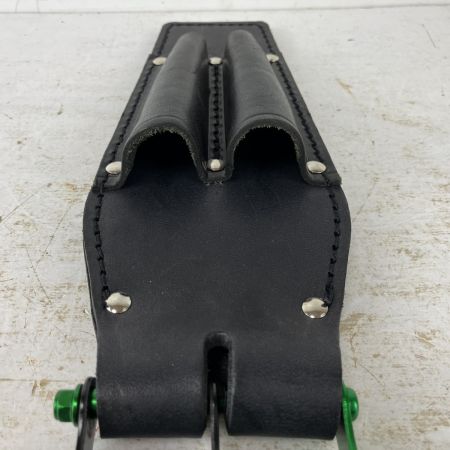 ЗЗ KNICKS ドライバーホルダー チェーン金具 アルミベルトループ付 KB-215PDX ブラック×グリーン