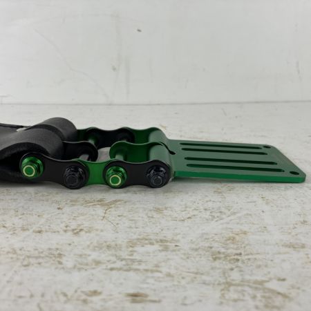 ЗЗ KNICKS ドライバーホルダー チェーン金具 アルミベルトループ付 KB-215PDX ブラック×グリーン