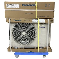ЗЗ Panasonic パナソニック 2.2kW 6畳用 壁掛けエアコン エオリア CS-224DFL-W CU-224DFL Sランク