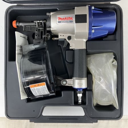 ЗЗ MAKITA マキタ 65mm 常圧 金属屋根用エア釘打ち機 ケース付 AN601R ブルー