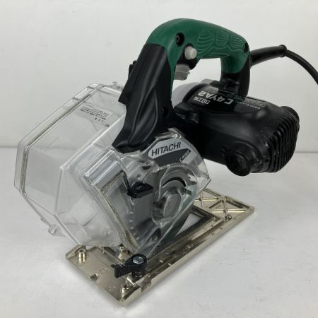 ЗЗ HITACHI 日立 100v 100mm 集じん丸のこ ガイド 取説付 C4YA2 ブラック×グリーン