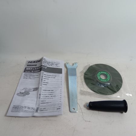 HiKOKI ハイコーキ ディスクグラインダー G13SH5 シルバー×ブラック 未使用品(S) ハンドル・取説・箱付き コード式 125mm 100v C820110