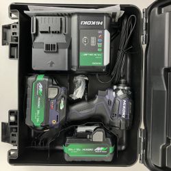 ЗЗ HiKOKI ハイコーキ 36v インパクトドライバ バッテリーx2 充電器 ケース付 WH36DC ディープオーシャンブルー Aランク