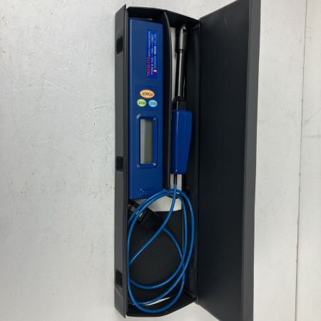 ЗЗ イチネンTASCO デジタル温度計 取説 ケース付 TA410-110 ブルー