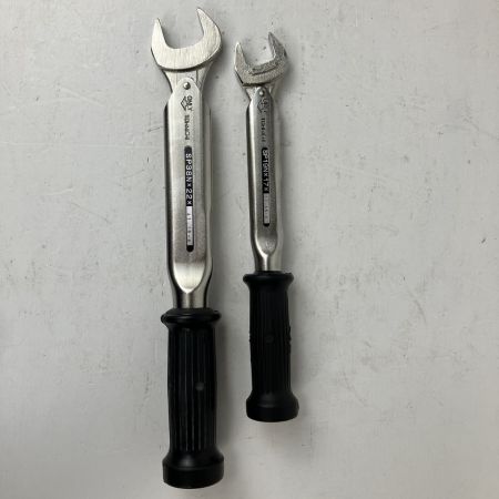 ЗЗ TOHNICHI 22mm 17mm トルクレンチ 2本組 スパナヘッド 単能形 SP38N SP19N シルバー