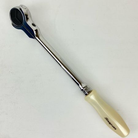 ЗЗ Snap-on スナップオン 9.5mm ラウンドヘッドラチェット ラウンドスイベルヘッド 本体のみ FHNFD100 シルバー×ホワイト