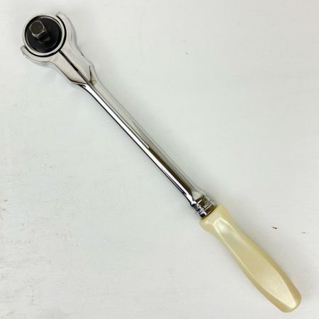 ЗЗ Snap-on スナップオン 9.5mm ラウンドヘッドラチェット ラウンドスイベルヘッド 本体のみ FHNFD100 シルバー×ホワイト