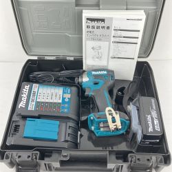 ЗЗ MAKITA マキタ 18v 充電式インパクトドライバ 充電器 バッテリー×1 ケース付 TD173D ブルー Aランク
