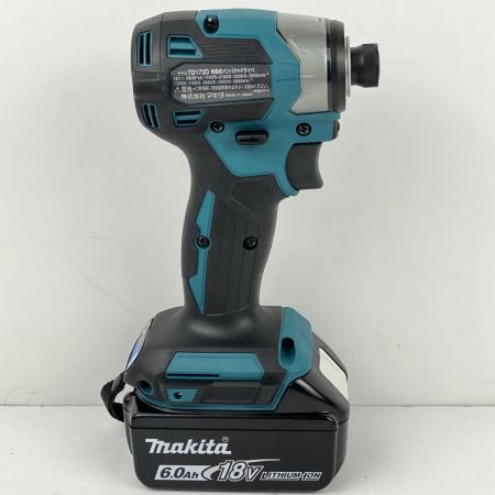 ЗЗ MAKITA マキタ 18v 充電式インパクトドライバ 充電器 バッテリー×1 ケース付 TD173D ブルー