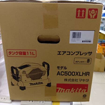 MAKITA マキタ AC500XLHR レッド 大型機械 コンプレッサー　未開封品(N) 箱付 高圧4口 11L 100v 25116201