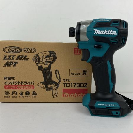 ЗЗ MAKITA マキタ 18V 充電式インパクトドライバ バッテリー・充電器別売 TD173D ブルー
