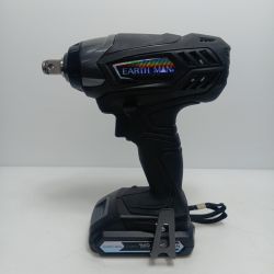 EARTH MAN アースマン インパクトレンチ　 充電器・充電池1個・ケース付 コードレス式 12,7mm 18v 2.0Ah 16LE 使用感有 IW-180LiA ブラック Bランク