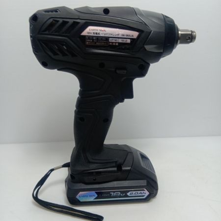 EARTH MAN アースマン インパクトレンチ　 充電器・充電池1個・ケース付 コードレス式 12,7mm 18v 2.0Ah 16LE 使用感有 IW-180LiA ブラック