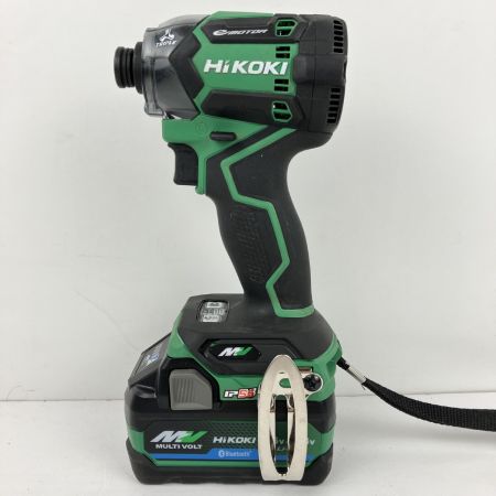 ЗЗ HiKOKI ハイコーキ 36v 充電式インパクトドライバ 充電器 バッテリー×2 ケース付 WH36DC ブラック×グリーン