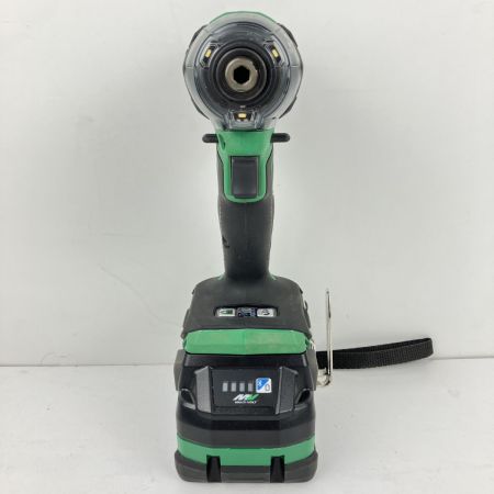 ЗЗ HiKOKI ハイコーキ 36v 充電式インパクトドライバ 充電器 バッテリー×2 ケース付 WH36DC ブラック×グリーン