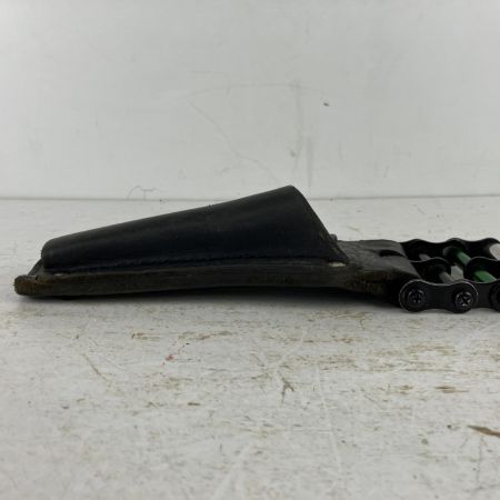 ЗЗ KNICKS ニックス シノ付ラチェットホルダー チェーン金具 ベルトループ付 KB-100RDX-3 ブラック×グリーン