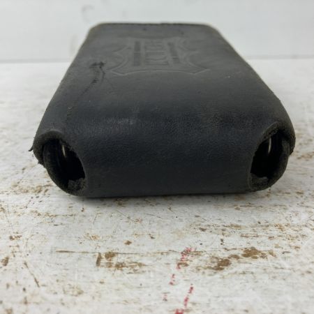 ЗЗ KNICKS 総ヌメ革 鳶レベルホルダー チェーン金具 ベルトループアタッチメント付 KBS-100LDX3 ブラック×グリーン