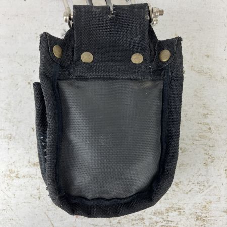 ЗЗ KNICKS コーデュラバリスティック生地 小物腰袋 ビットホルダ付 ワッペン後付け BA-202VADX ブラック×シルバー