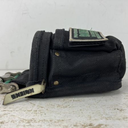 ЗЗ KNICKS コーデュラバリスティック生地 小物腰袋 ビットホルダ付 ワッペン後付け BA-202VADX ブラック×シルバー