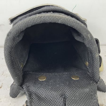 ЗЗ KNICKS コーデュラバリスティック生地 小物腰袋 ビットホルダ付 ワッペン後付け BA-202VADX ブラック×シルバー