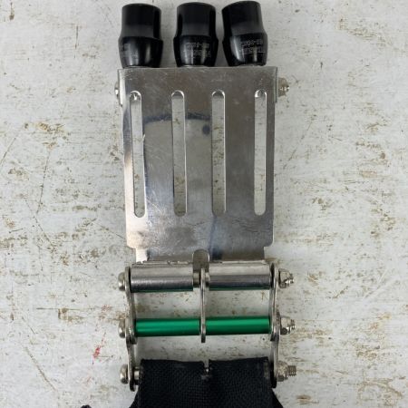 ЗЗ KNICKS コーデュラバリスティック生地 小物腰袋 ビットホルダ付 ワッペン後付け BA-202VADX ブラック×シルバー