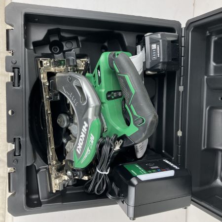 ЗЗ HiKOKI ハイコーキ 36v 165mm コードレス丸のこ バッテリーx1 充電器 ケース付 C3606DA グリーン