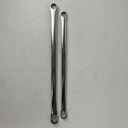 ЗЗ Snap-on スナップオン 12/13mm 14/15mm 両口メガネレンチ 2本組 XDHFM1213/XDHFM1415 シルバー
