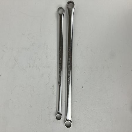 ЗЗ Snap-on スナップオン 12/13mm 14/15mm 両口メガネレンチ 2本組 XDHFM1213/XDHFM1415 シルバー