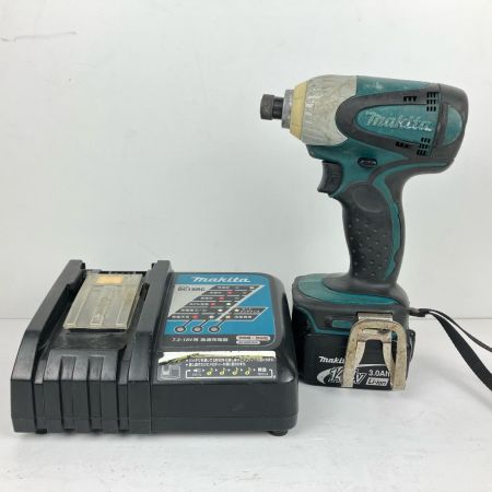 ЗЗ MAKITA マキタ 14.4v 充電式インパクトドライバ 充電器 バッテリー×1付 TD131D ブルー
