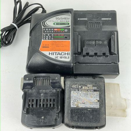 ЗЗ HITACHI 日立 14.4v 充電式インパクトドライバ 充電器 バッテリー×2 ケース付 WH14DDL2 ブラック×ピンク