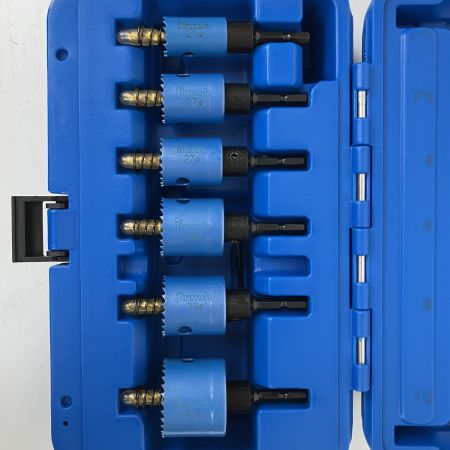 ЗЗ jinnoh 六角軸バイメタルホルソー 6本セット ブルー