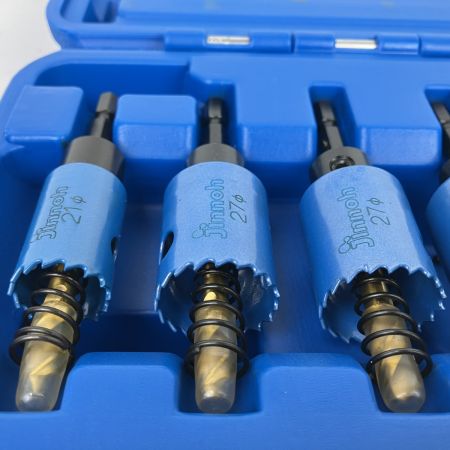 ЗЗ jinnoh 六角軸バイメタルホルソー 6本セット ブルー