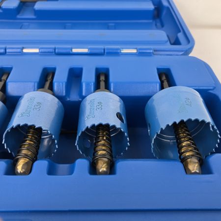 ЗЗ jinnoh 六角軸バイメタルホルソー 6本セット ブルー