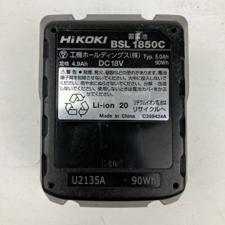 ЗЗ HiKOKI ハイコーキ 18v コードレスエアダスタ バッテリーx1 ノズル 取説 外箱付 RA18DA グリーン