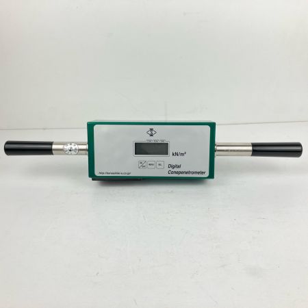 ЗЗ 関西機器 単4電池×2別売 コーンペネトロメーター ケース付　校正歴不明 ｺｰﾝﾍﾟﾈﾄﾛﾒｰﾀｰ グリーン