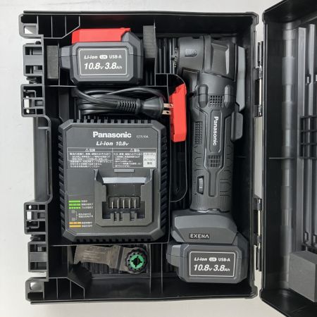 ЗЗ Panasonic パナソニック 10.8v 充電マルチツール バッテリーx2 充電器 ケース付 EZ1G31 ブラック