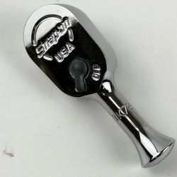 ЗЗ Snap-on スナップオン 1/4スタビシールドラチェット ショートハンドル 本体のみ TK72 シルバー Aランク
