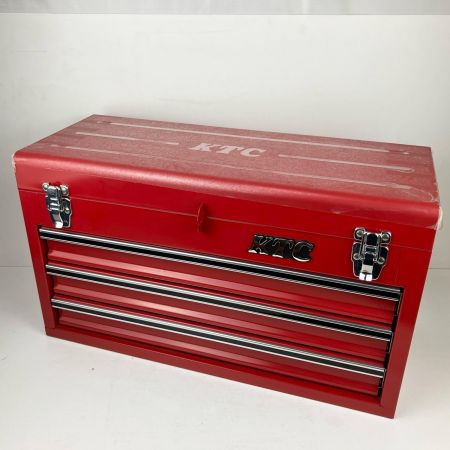 ЗЗ KTC ケーティーシー 工具ケース チェスト 3段3引出し サイドハンドル付 SKX0213 レッド